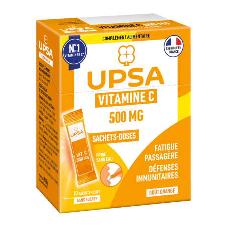 VITAMINE C 500MG UPSA DOSE 10