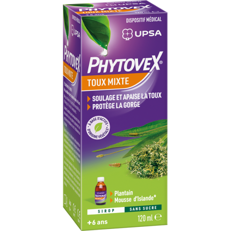 PHYTOVEX SIROP TX MIXTE S/SUCRE