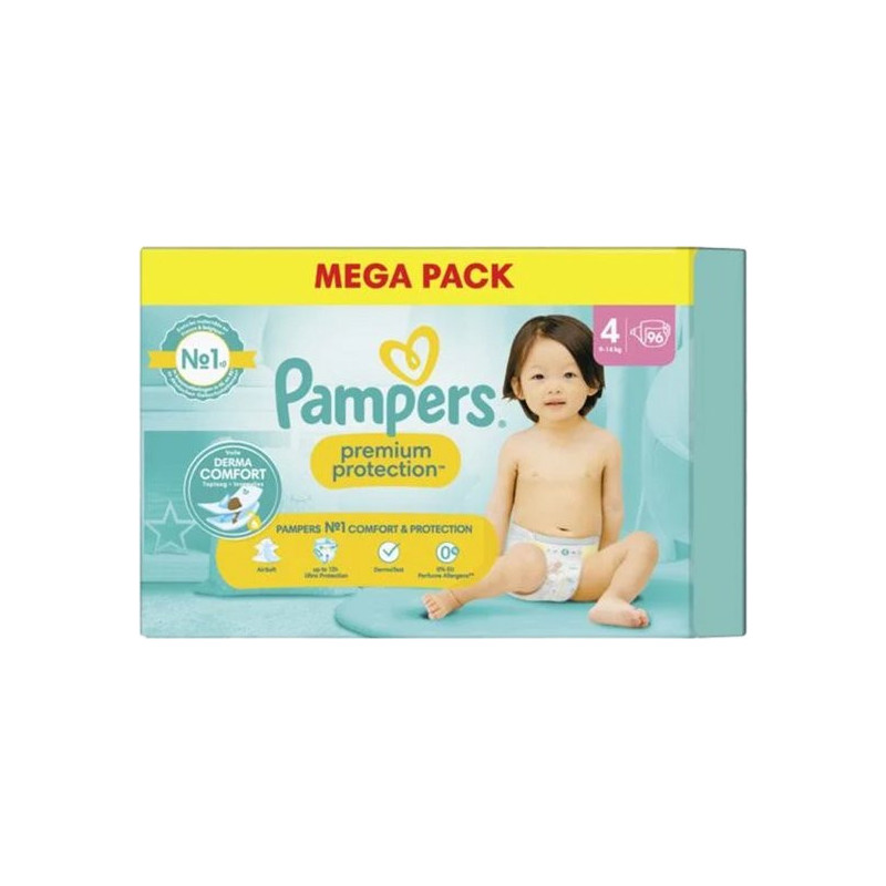 COUCH PAMPERS PREM PROT MAXI T4 90