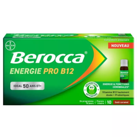 BEROCCA ENERGIE PRO B12 10Flacons à boire 10ML