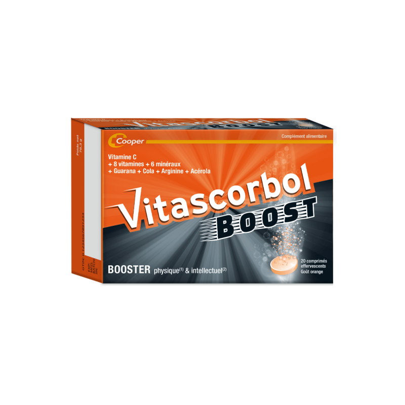 VITASCORBOL BOOST 20CP EFFERV ORANGE