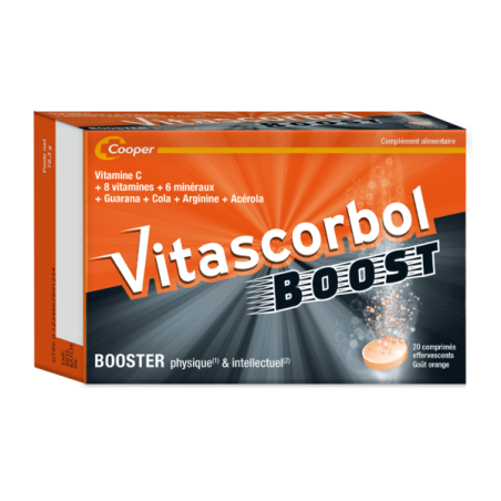VITASCORBOL BOOST 20CP EFFERV ORANGE