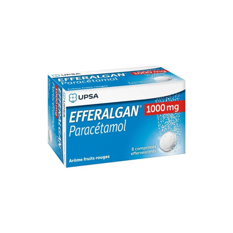 EFFERALGAN 1000mg Cpr eff T/8