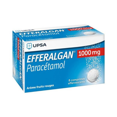 EFFERALGAN 1000mg Cpr eff T/8