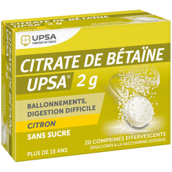 BETAINE CITRATE UPSA 2G CITRON 20 COMP