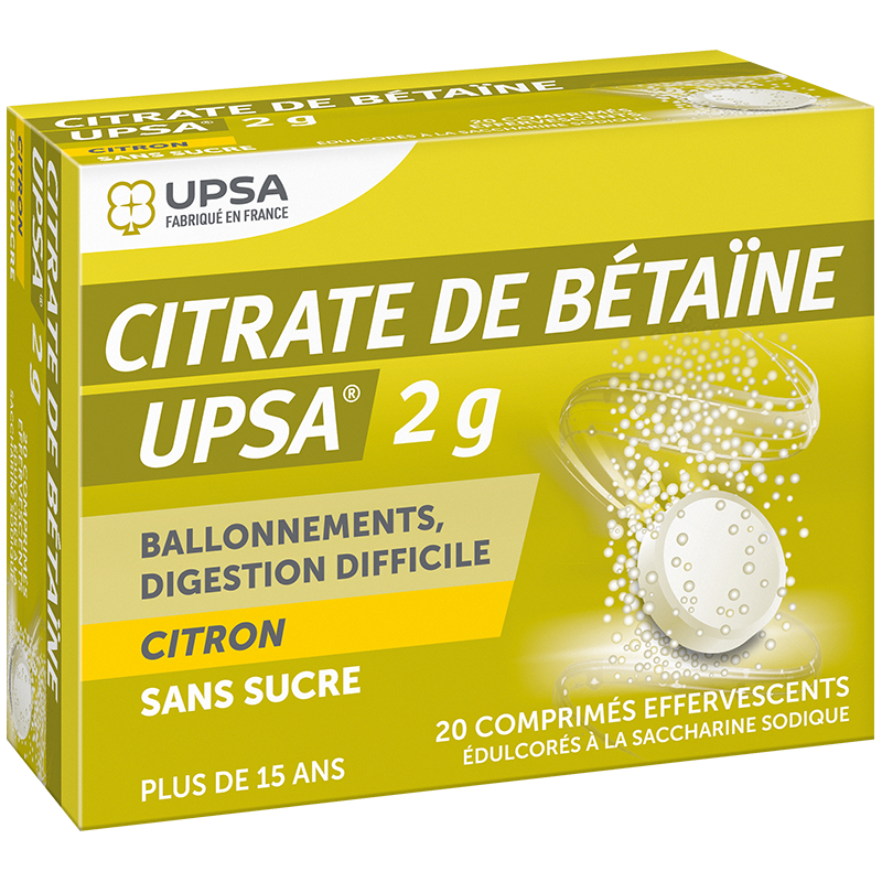 BETAINE CITRATE UPSA 2G CITRON 20 COMP