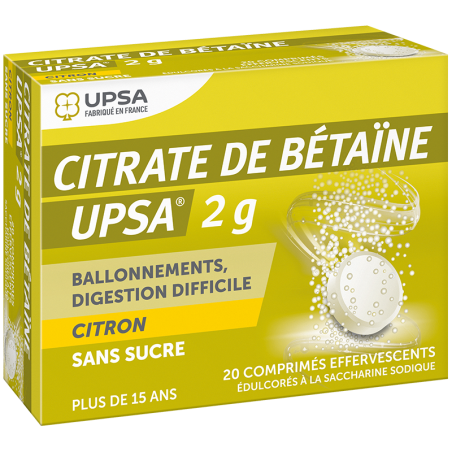 BETAINE CITRATE UPSA 2G CITRON 20 COMP