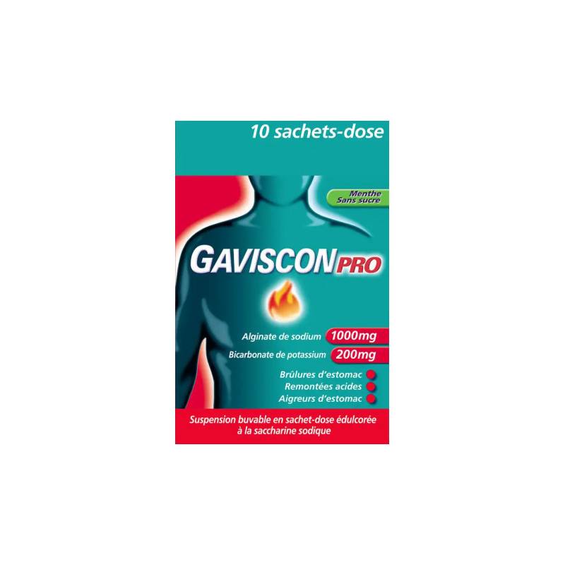 GAVISCONPRO Susp buv en sach ment 20Sach/10ml